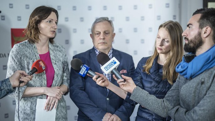 Małgorzata Moskwa – Wodnicka i Sylwester Pawłowski, radni Sojuszu Lewicy Demokratycznej Małgorzata Moskwa – Wodnicka i Sylwester Pawłowski, radni Sojuszu Lewicy Demokratycznej - Witold Ancerowicz, UMŁ