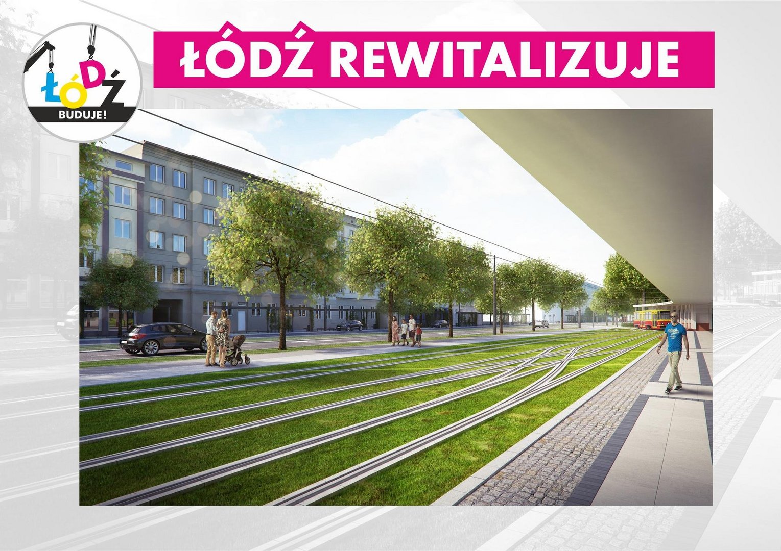 Wizualizacja ul. Północnej po przebudowie Wizualizacja ul. Północnej po przebudowie