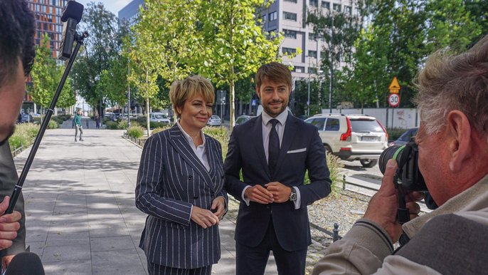 Prezydent Hanna Zdanowska i Adam Pustelnik - fot. Grzegorz Sikora / UMŁ