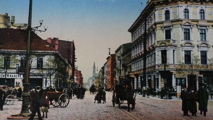 Archiwalne zdjęcie ulicy Nowomiejskiej w Łodzi Archiwalne zdjęcie ulicy Nowomiejskiej w Łodzi