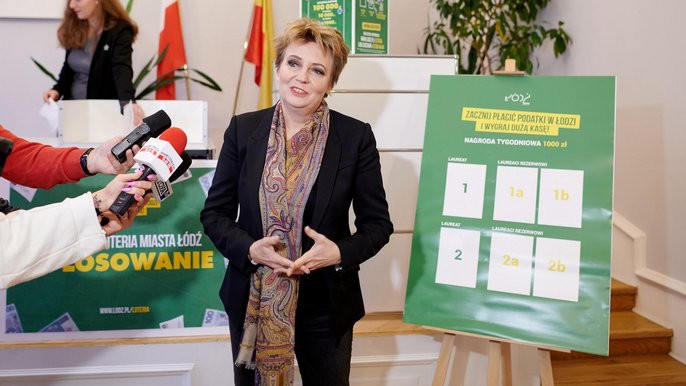 Wielka Loteria Miasta Łódź. Pierwsze losowanie nagród - fot. Sebastian Glapiński / UMŁ