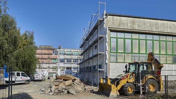 Termomodernizacja Szkoły Podstawowej nr 11 przy ul. Hufcowej 5 Termomodernizacja Szkoły Podstawowej nr 11 przy ul. Hufcowej 5 - fot. Radosław Jóźwiak / UMŁ