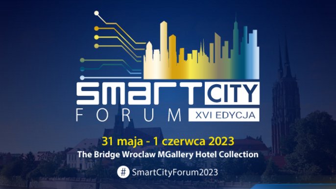 Smart city forum XVI edycja 31 maja - 1 czerwca. Grafika reklamowa w odcieniach granatu. - Smart city forum XVI edycja 31 maja - 1 czerwca. Grafika reklamowa w odcieniach granatu.