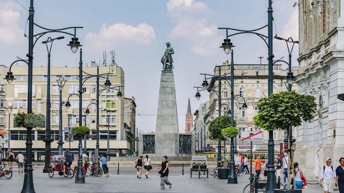 Plac Wolności w Łodzi Plac Wolności w Łodzi - fot. z arch. UMŁ