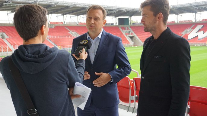 Konferencja prasowa dot. zająć na miejskim stadionie Konferencja prasowa dot. zająć na miejskim stadionie - fot. Monika Pawlak / UMŁ