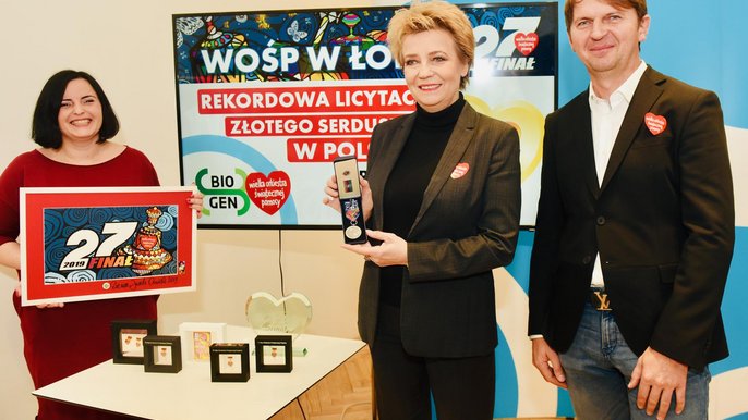 Ponad milion złotych dla WOŚP od łodzian Ponad milion złotych dla WOŚP od łodzian - fot. Paweł Łacheta / UMŁ