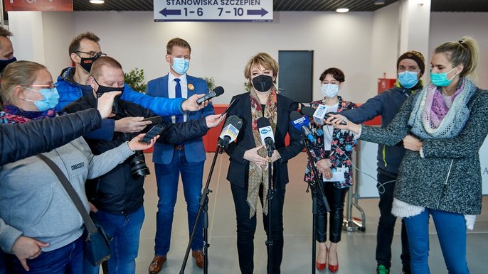 Punkt szczepień w Sport Arenie 