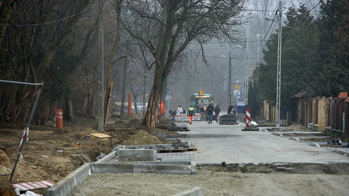 Prace na ul. Minerskiej na ukończeniu Prace na ul. Minerskiej na ukończeniu - mat. UMŁ