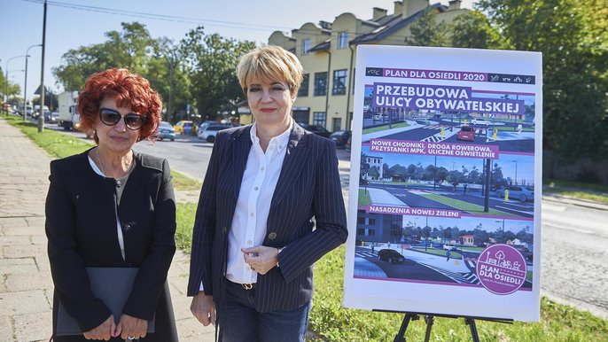Iwona Zatorska-Sytyk, wicedyrektor Zarządu Inwestycji Miejskich i Hanna Zdanowska, prezydent Łodzi Iwona Zatorska-Sytyk, wicedyrektor Zarządu Inwestycji Miejskich i Hanna Zdanowska, prezydent Łodzi - fot. Radosław Jóźwiak