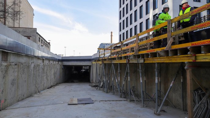 Łódź buduje podziemną drogę w Nowym Centrum Łodzi Łódź buduje podziemną drogę w Nowym Centrum Łodzi - Fot. Konrad Ciężki / UMŁ