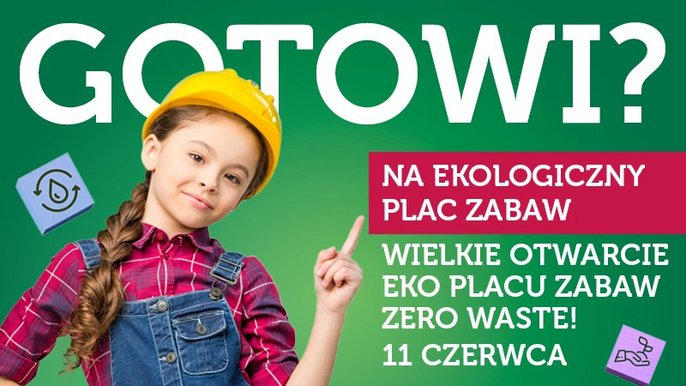 Ekologiczny plac zabaw - plakat Ekologiczny plac zabaw - plakat