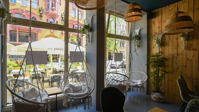 Wnętrze restauracji BOHO przy ul. Piotrkowskiej Wnętrze restauracji BOHO przy ul. Piotrkowskiej - fot. Paweł Łacheta / UMŁ