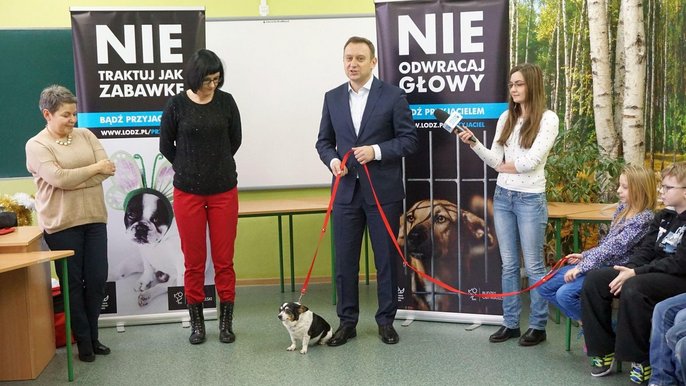 Lekcja o odpowiedzialnej adopcji w SP nr 41 Lekcja o odpowiedzialnej adopcji w SP nr 41 - fot. Monika Pawlak / UMŁ