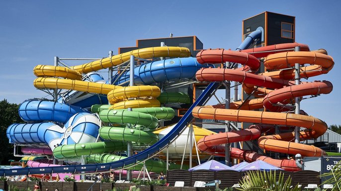 Nowe zjeżdżalnie w aquaparku - fot. Radosław Jóźwiak / UMŁ