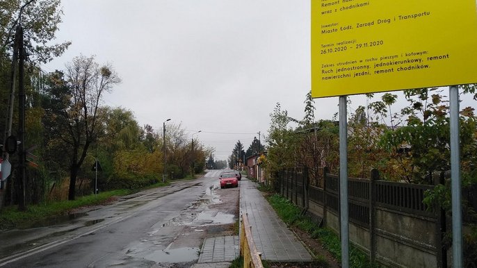 Ulica Gajcego przed remontem Ulica Gajcego przed remontem