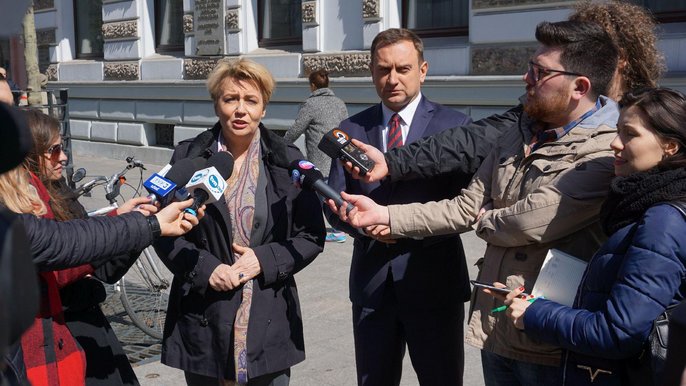 Wspólna konferencja prasowa władz Łodzi Wspólna konferencja prasowa władz Łodzi - fot. Monika Pawlak / UMŁ