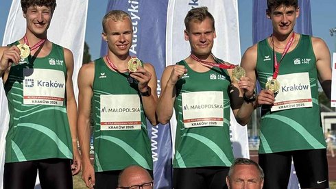 sztafeta 4x400 m ze złotymi medalami