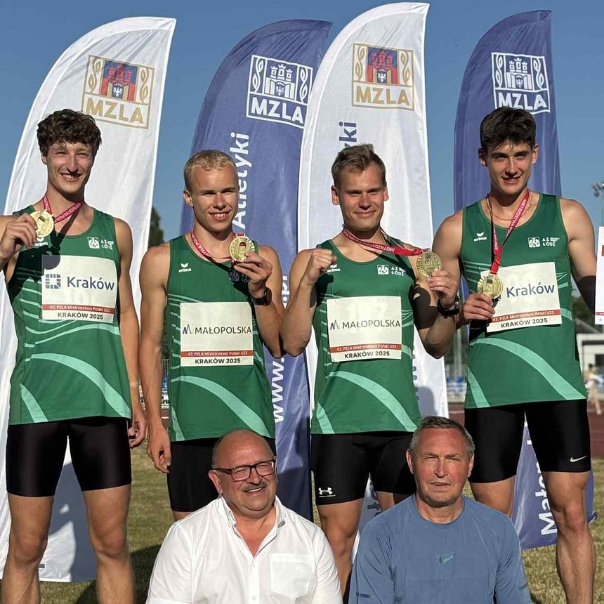 sztafeta 4x400 m ze złotymi medalami 